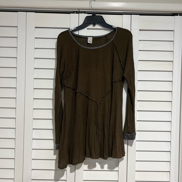 Long sleeve, Slowey waffle tunic - Picture 3 of 6